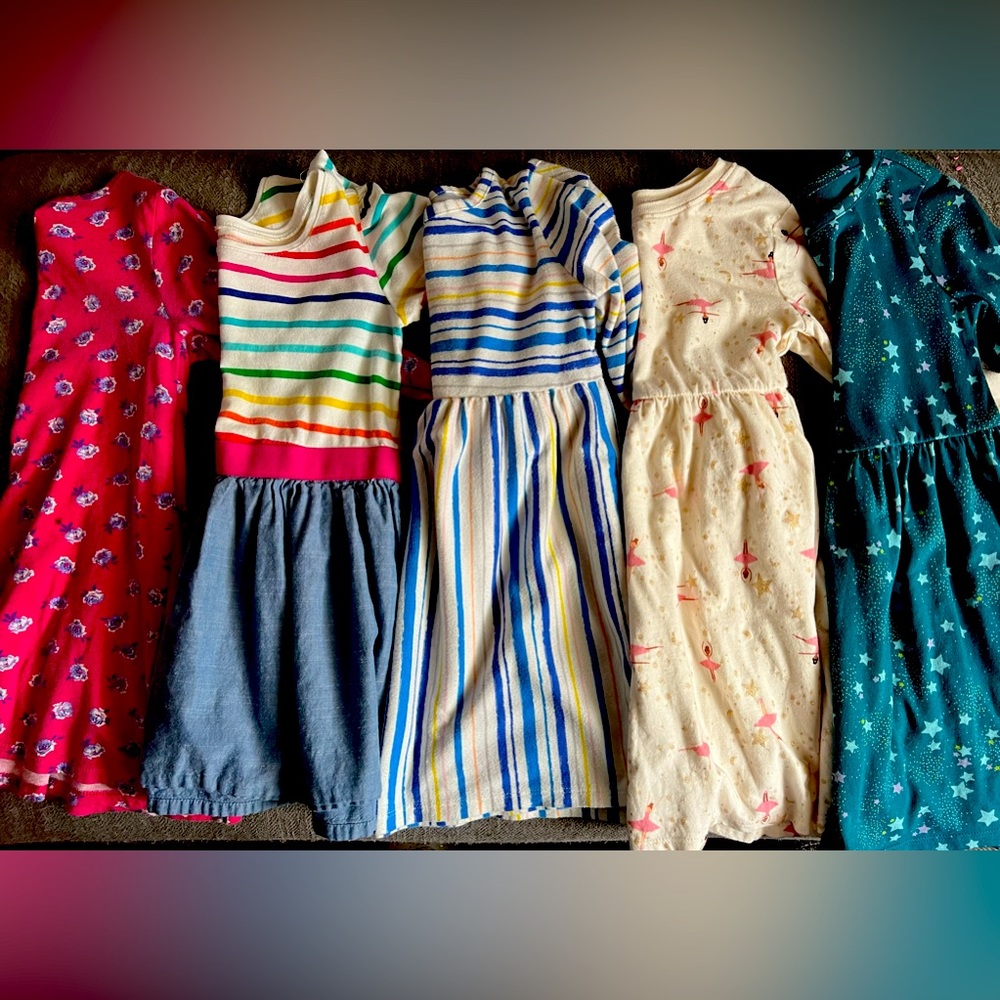 4t long sleeved dresses